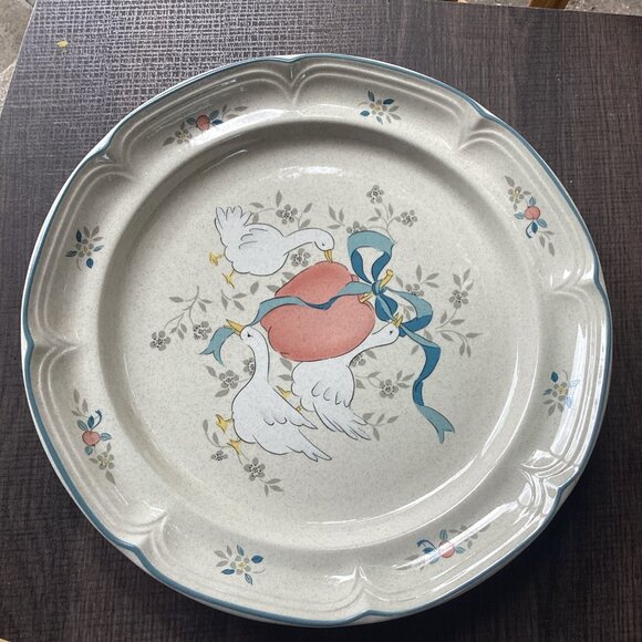 Vintage Marmalade by International 12” Serving Plate/Round Platter Geese - Picture 1 of 4